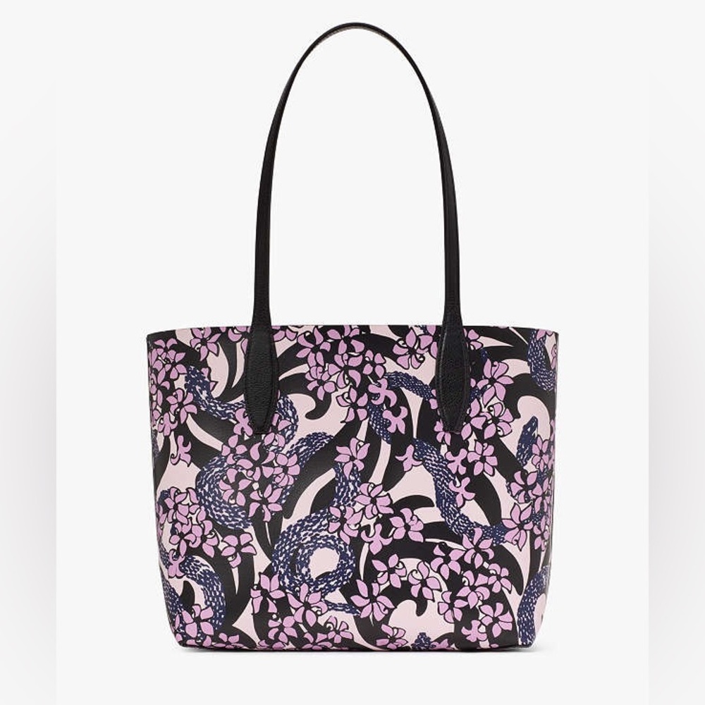 kate spade NWT! $358 MSRP Snake Garden Printed Reversible Tote - Picture 5 of 5